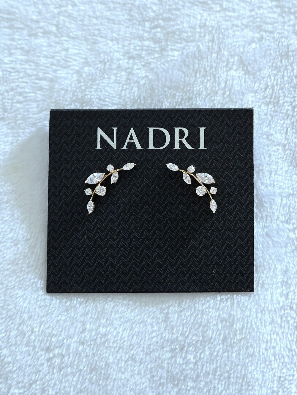 Nadri Silver🤍 Leaf🌿 Climber🧗♀️ Earrings